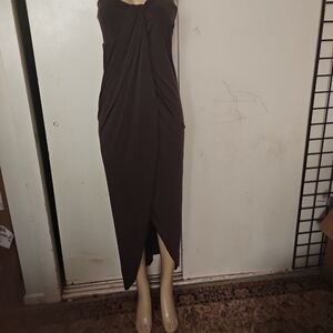 Jennifer Lopez Strapless Black Dress